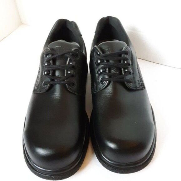 Red Wing Shoes 6618 Men's Size 7M Black Leather Steel Toe Oxford Shoes
